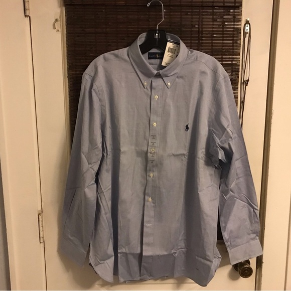 NWT Ralph Lauren Polo Mens Long Sleeve Button Down Shirt-BSR Blue 17-34/35 - Picture 5 of 7